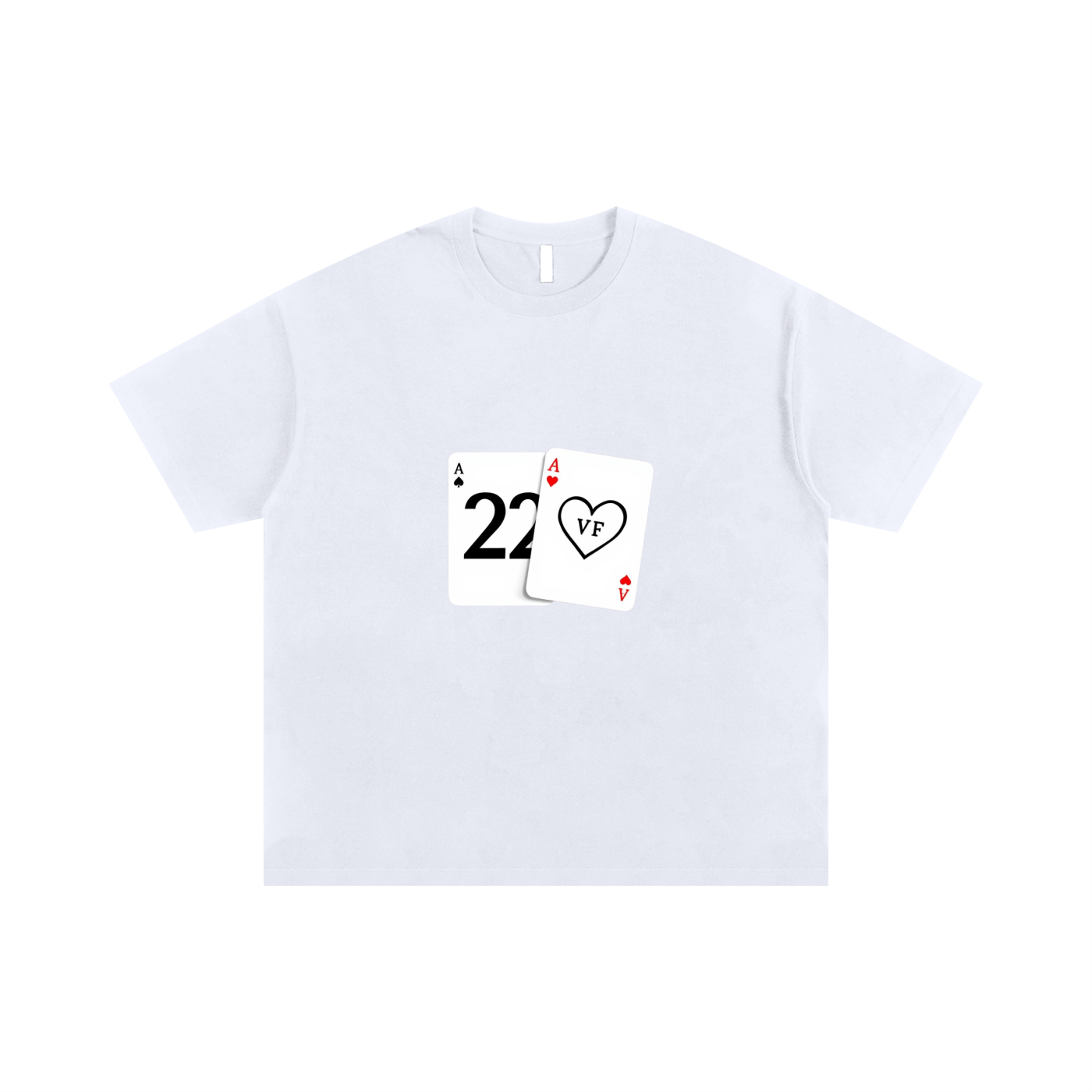 Card Print Oversized shirt