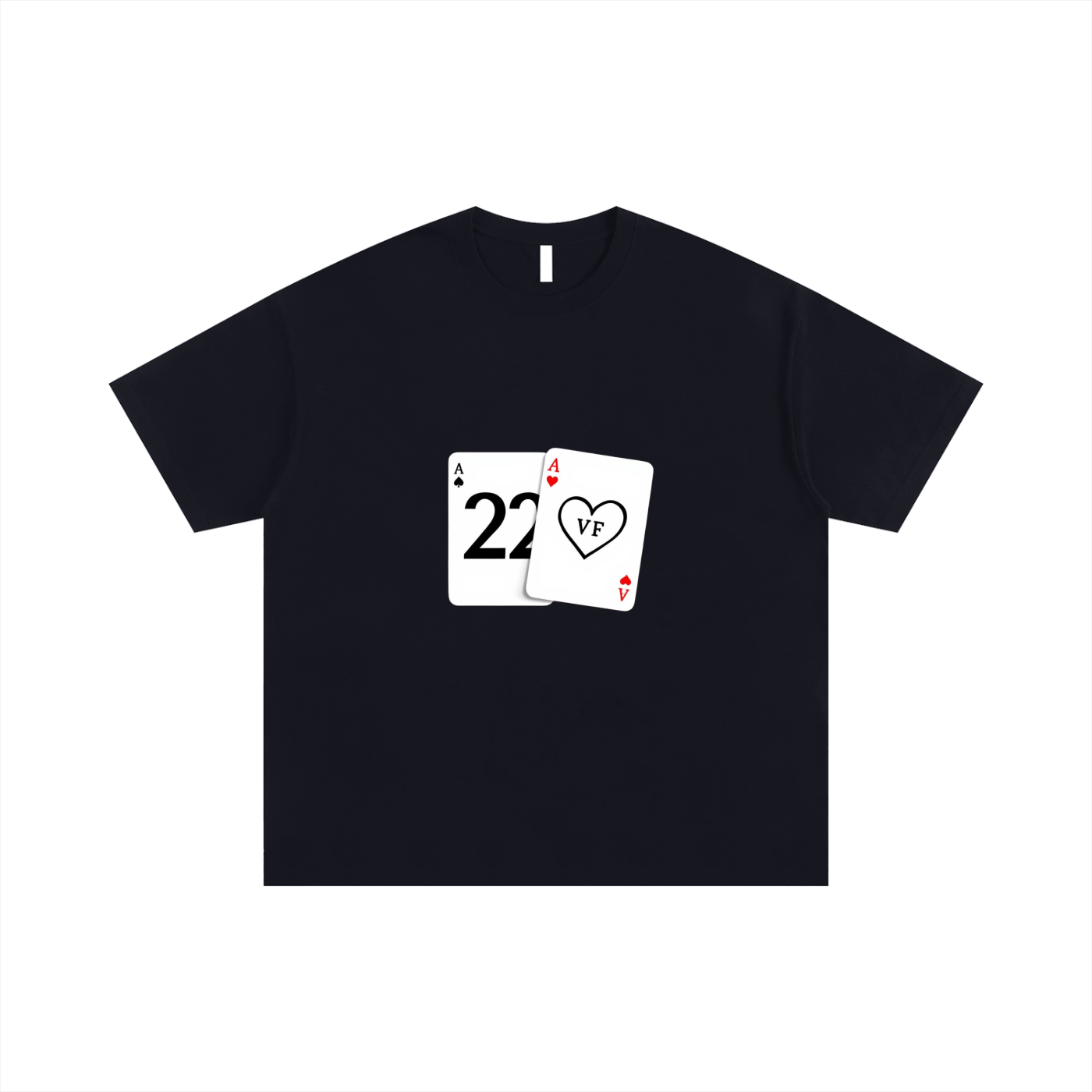 Card Print Oversized shirt